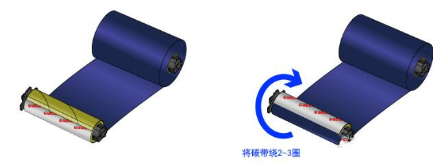 科誠(chéng)g500標(biāo)簽打印機(jī)碳帶更換